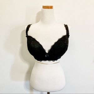 Change Lingerie black lace push up bra with convertible straps EUR 70H